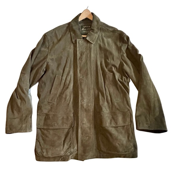 Orvis Signature Collection Men’s Leather Leather Jacket – Size XL - Picture 1 of 5